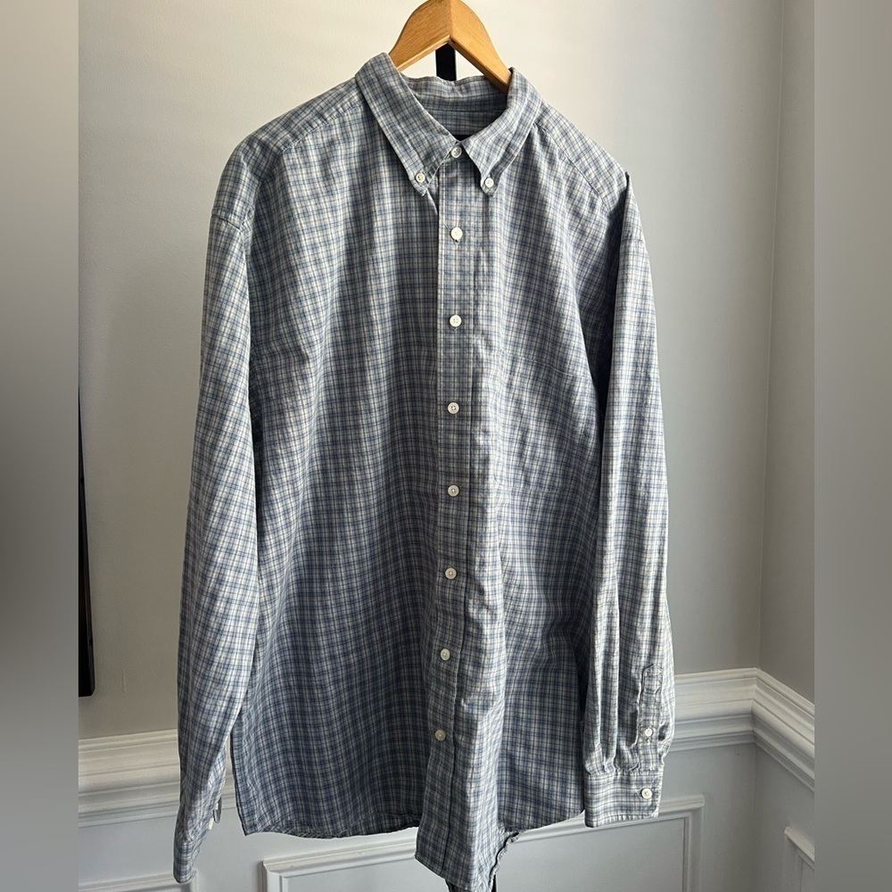 Eddie Bauer Mens buttondown shirt XL plaid